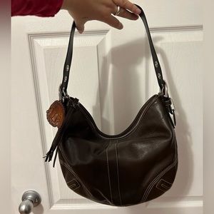 Coach Hobo Brown Leather F08A03